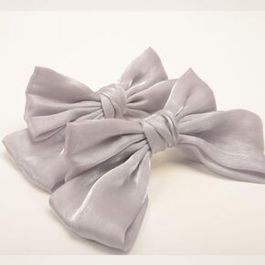 2 Pack Bow Curtain Tiebacks Clip Aesthetic Tie Backs for Curtains, Home Decor Living Room Curtain Decoration Clip, Light Pink
