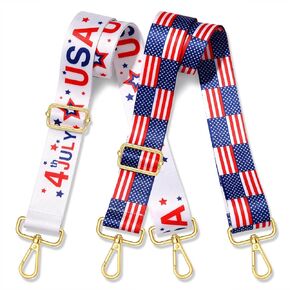 4th of July Purse Strap American Flag Star USA Purse Strap Replacement Crossbody Bag Straps 4th of July Outfits
