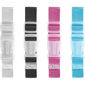 4 PCS Luggage Straps for Suitcases, Luggage Connector Straps for Suitcases Travel Strap for Baggage Portable Travel Belt Suitcase Strap