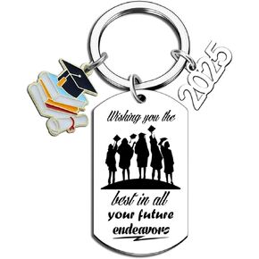 2025 Graduation Gifts for Her Him - Class of 2025 Graduation Keychain for University College High School Masters