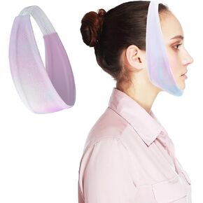 1 PCS حزام ذقن مريح الوردي لمستخدمي CPAP ، حزام الذقن للنوم ، الرجال والنساء للتوقف