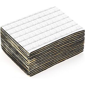 Hedume 394 mil 16 sqft Car Sound Deadening Mat, 15 Piece 15.7″x 9.8″ Car Sound Deadener, 10mm Thick Butyl Automotive Sound Deadener, Audio Noise Insulation and Dampening