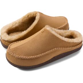 SHOESLOCKER MENS SLIPPERS CAMFY MOCCASIN SLIPPERS WIGH