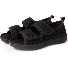 Walkfun Arch Support Mesh Adleable Diabetic House Shoes Open Ene Locked Back-Slip-on indoor slippers للرجال والنساء في الهواء الطلق
