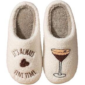 Womens Mens Cute Flowers Slippers Retro Memory Foam Cartoon Comfort Slippers Fuzzy Warm Plush Couple House Shoes