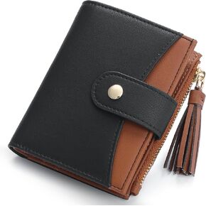 محفظة RFID صغيرة محفظة شرابة Bifold نحيف نحل نباتي رفيع محفظة حامل بطاقة الائتمان محفظة محفظة مصغرة مع جيب سستة