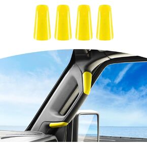 RT-TCZ for Jeep JL A Pillar Grab Handles Cover Trim White for Jeep Wrangler JL JLU Gladiator JT 2018-2023 White Interior Accessories 4pcs