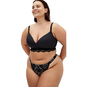 City Chic Plus Size Signature NW Bra in Black