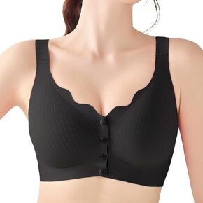 Gailife Front Closure Bras for Women Seamless Wireless Comfort Supportive No Underwire Convenient Mastectomy Bralettes