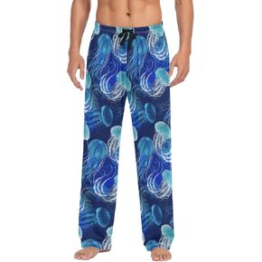 Ollabaky Pjs Men's Pajama Pants Separate Bottoms Men Long Sleep Pants Lounge Pants with Pockets