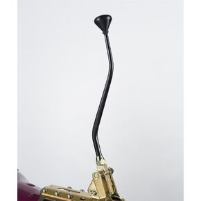 Lokar XCOS60C4BN Black 16" Double Bend Cable Operated Lever with Black Mushroom Knob for Ford C-4 Transmission