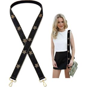 Game Day Beaded Purse Strap Stadium Football Stars Bag Strap Game Day Concert Clear Crossbody Handbag Replacement Strap