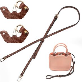 استبدال حزام الكتف الجلدي لمجموعة حزام Longchamp ، الحقيبة الأصلية مع مقبض مجموعة تحويل قابلة للتعديل لحقيبة Longchamp المصغرة ، مناسبة لاستبدال حقيبة Longchamp Mini