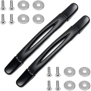 Bztoolbox 2Pcs Luggage Handle 9.06" x 0.98" (L x W) Plastic Pull Handle Grip Replacement 230mm x 25mm for Luggage Suitcase Box Black Tone