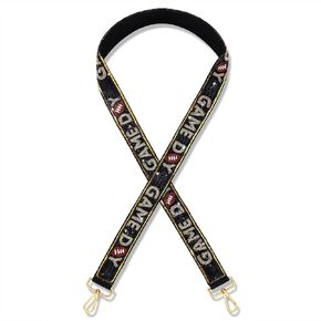 YAHPERN Beaded Purse Straps Game Day Purse Strap Replacement Sequin Crossbody Football Purse Strap for Stadium Clear Bag