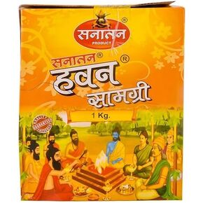 Hawan Hawan for Hawan Kund عناصر Pooja Home Mandir Diwali Pooja Pack of 1 (1kg)