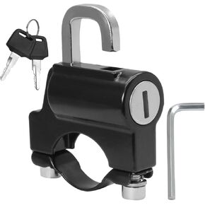 Motorcycle Helmet Lock - Motorbike Helmet Lock Motorbike Accessories, Helmet Lock for Motorbikes Electric Motorbike, Fits 20-26mm Handlebar Tubing, Scooter Helmet Locks