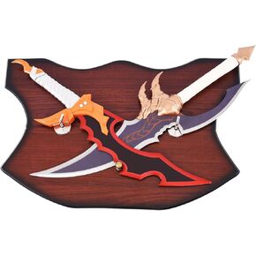 Anime Sung Jinwoo Sword Kasaka's Knight Killer Sword， Cosplay Props All Metal with Hanging Board