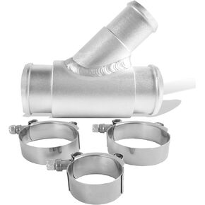 MMHOSE-RAM-13Y Premium Aluminium y-pipe upgrade لـ Dodge RAM 2500 3500 6.7L Cummins Diesel 2013 2014 2015 2017 2018 2018 2020 ، يربط خراطيم الرادياتير المزدوجة ، ويشمل المشابك T-Bolt