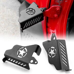 أوتاد القدم متوافقة مع Wrangler JK JL Gladiator JT 2007-2024 تم ترقيتها 120 ° Wrangler Outside Door Bead Bead Powder Powder Prosate Prosists مع لوحة ركلة راحة الصلب الأمريكية (العلم)