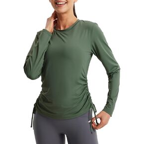 Libin Women's Rash Guard Long Sleeve Workout Tops SPF UPF 50+ Sun Protection Shirts Athletic Running Hiking Swimsuits