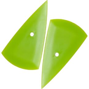 2PCS Triangle Squeegee Car Window Tint Squeegee, Fine-Edge Tint Tool Contour Squeegee Corner Scraper for Car Wrapping Application, Vinyl Wrap Tool for Car Window Film PPF Installation (Red)