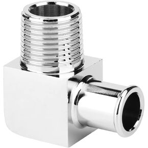 Heater Hose Fitting, Heater Hose Connector,Aluminum Alloy 90 Degree Adapeter 1/2in NPT to 5/8in Hose Barb