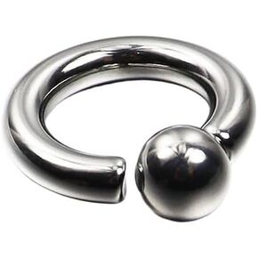 Big Stainless Steel PA Rings CBR Captive Bead Hoop Ring Internally Threaded Style Body Piercing Jewelry