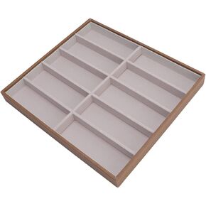 BordStract Sunglasses Tray ، صندوق تخزين علبة عروض نظارات الخشب ، نظارات النظارات متعددة النظارات في المنزل (10 إطارات)