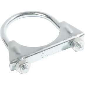 Zlirfy 1.75 "2" 2.25 "2.5" 2.75 "U Bolt Clamp Clamp Muchfler Clamps ، Metal U-Bolt Muffler/Home Clamp ، Huffle U Bolt Muffer Clamp Clamp Clamp for Pipes (2.5 Int)