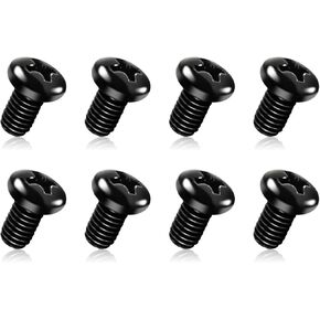 براغي لوحة ترخيص خلفية 8pcs ، M5-0.8 × 10 مم من الفولاذ المقاوم للصدأ 18-8 لوحة لوحة لوحة ، صحن رأس فيليبس الترباس ، مسامير إطار لوحة ترخيص أسود للطراز 3 ، Y (M5-0.8 × 10 مم)