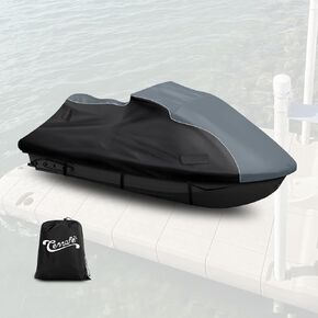 Jet Ski Cover for Yamaha 2017-2024 EX Deluxe/EX Sport 2017-2021 EXR Heavy Duty 600D Jetski WaveRunner Cover Trailerable Jetski Cover with 2 Air Vent