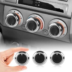 for 2005-2015 Toyota Tacoma A/C Air Conditioning Control Knob-HVAC Control Knob for Tacoma Heater&Fan Control,Durable Replacement for Tacoma Accessories(Set of 3 Knobs)