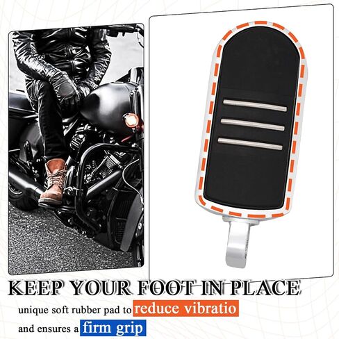 FOVPLUE Footpeg Kit,Mid Controls Rider/Passenger/Highway Peg Motorcycle Foot Pegs w/Male Mount for Harley Touring Road Glide Road King Electra Glide Street Glide Dyan Softail Sportster,For Lion Paw in Saudi Arabia