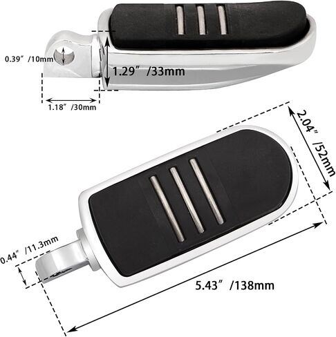 FOVPLUE Footpeg Kit,Mid Controls Rider/Passenger/Highway Peg Motorcycle Foot Pegs w/Male Mount for Harley Touring Road Glide Road King Electra Glide Street Glide Dyan Softail Sportster,For Lion Paw in Saudi Arabia