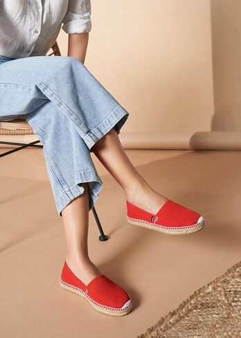 VISCATA Llafranc Canvas Espadrille Flats with Traditional White Stitching Soft Breathable Cotton Canvas and 100% Natural Jute Midsole for All Casual Occasions in Saudi Arabia