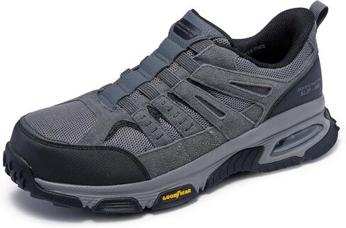 Skechers Men's Skech-air Envoy Cabon Nano Safety Toe Hands Free Slip-in Construction Shoe in Saudi Arabia