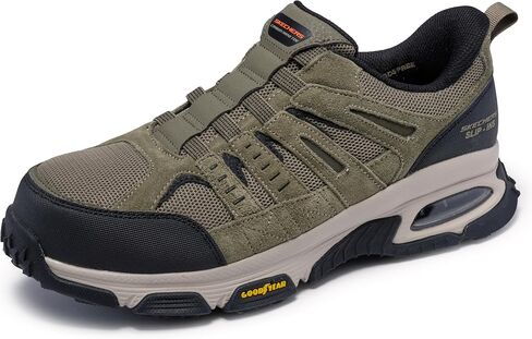 Skechers Men's Skech-air Envoy Cabon Nano Safety Toe Hands Free Slip-in Construction Shoe in Saudi Arabia