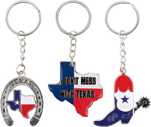 Texas Souvenir Keychain Collection, Set of 3 in Kuwait
