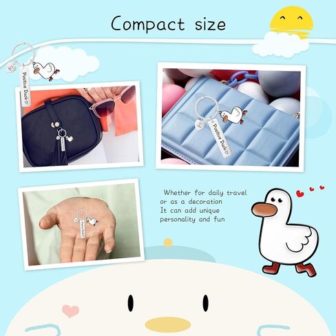 Artlunar Funny Cute Duck Inspirational Keychain with Message Card for Mom, Dad, Lover, Sister,You or Duck Lovers in Saudi Arabia