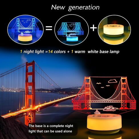 ضوء ليلي سحري للاعبي الألعاب، مصباح ديكور مكتبي إبداعي، ضوء مزاج لغرفة الأطفال، جهاز تحكم عن بعد وأزرار، 14 لونًا RGB وإضاءة LED بيضاء دافئة، هدية للأولاد المتحمسين للرسوم المتحركة in Kuwait