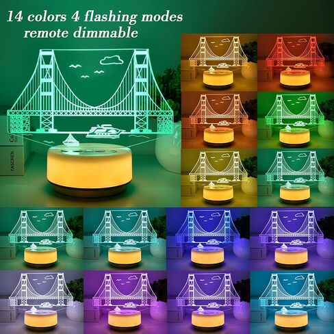 ضوء ليلي سحري للاعبي الألعاب، مصباح ديكور مكتبي إبداعي، ضوء مزاج لغرفة الأطفال، جهاز تحكم عن بعد وأزرار، 14 لونًا RGB وإضاءة LED بيضاء دافئة، هدية للأولاد المتحمسين للرسوم المتحركة in Kuwait