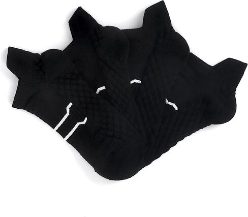 WeciBor Women's Ankle Running Socks, Anti-Blister Cushioned Low Cut Athletic Socks with Heel Tab, 4-Pairs in Kuwait