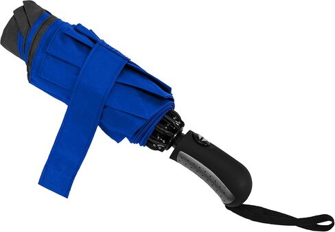 The Color Flip 46" Windproof Compact Inverted Umbrella Automatic Open Close Inside Out Mini Lightweight Reverse Umbrella for Rain & Sun, Strong Folding Umbrella For Men and Women, Royal Blue/Black in Saudi Arabia