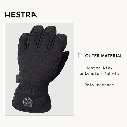 Hestra Gore-Tex Atlas Junior Gloves for Boys & Girls I Insulated Waterproof Mittens for Winter Sports & Cold Weather in Kuwait