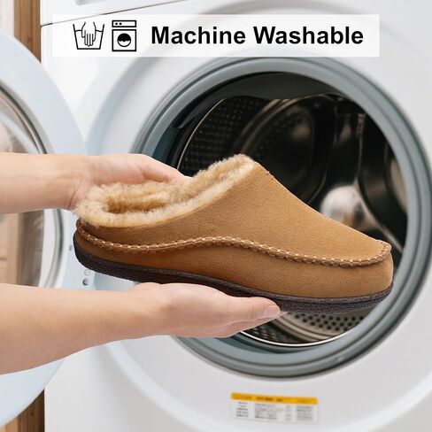 shoeslocker Mens Slippers Comfy Moccasin Slippers Wide Loafer House Shoes Indoor Outdoor in Saudi Arabia