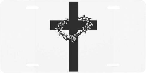 Christian License Plate 6" X 12" Front License Plate Vanity License Plates for Front of car Decorative License Plates for Front of car Vanity.16 in Saudi Arabia