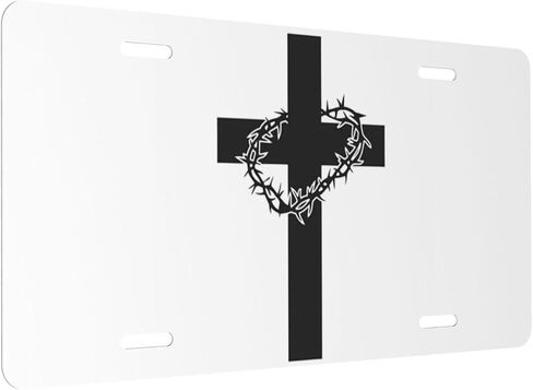 Christian License Plate 6" X 12" Front License Plate Vanity License Plates for Front of car Decorative License Plates for Front of car Vanity.16 in Saudi Arabia