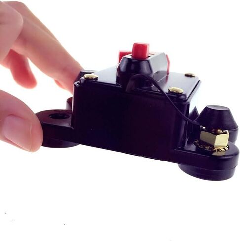 ZOOKOTO 60 Amp Circuit Breaker Trolling Motor Auto Car Marine Boat Bike Stereo Audio Terminal Inline Fuse Inverter with Manual Reset 12V-24V DC in Kuwait