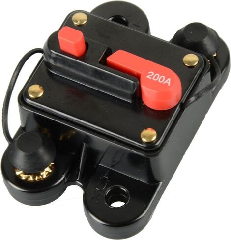 ZOOKOTO 60 Amp Circuit Breaker Trolling Motor Auto Car Marine Boat Bike Stereo Audio Terminal Inline Fuse Inverter with Manual Reset 12V-24V DC in Kuwait